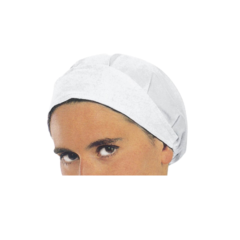 Casquette de travail en coton blanc. Personnalisable avec votre logo