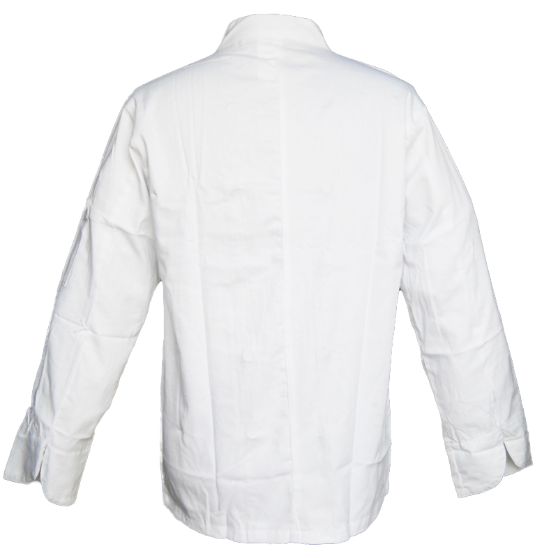 Esclusiva giacca e pantalone da cucina bianchi sale e pepe con cappello. Personalizzabile con il tuo logo