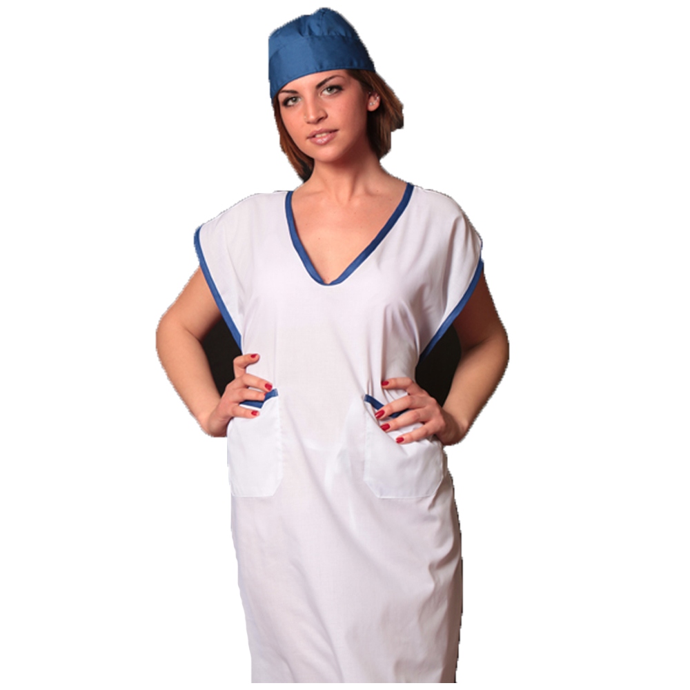 Poncho camice per estetiste. Personalizzabile con il tuo logo