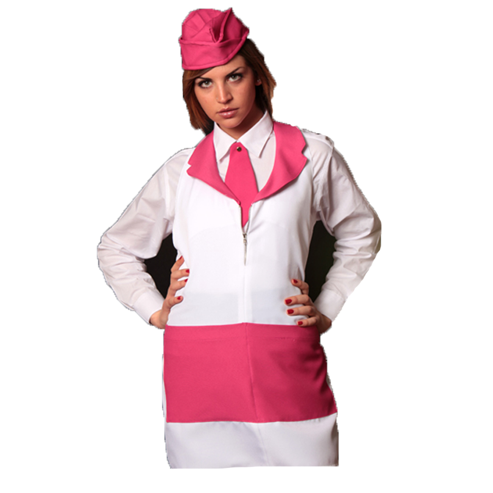 Tablier avec zip femme. Personnalisable avec votre logo