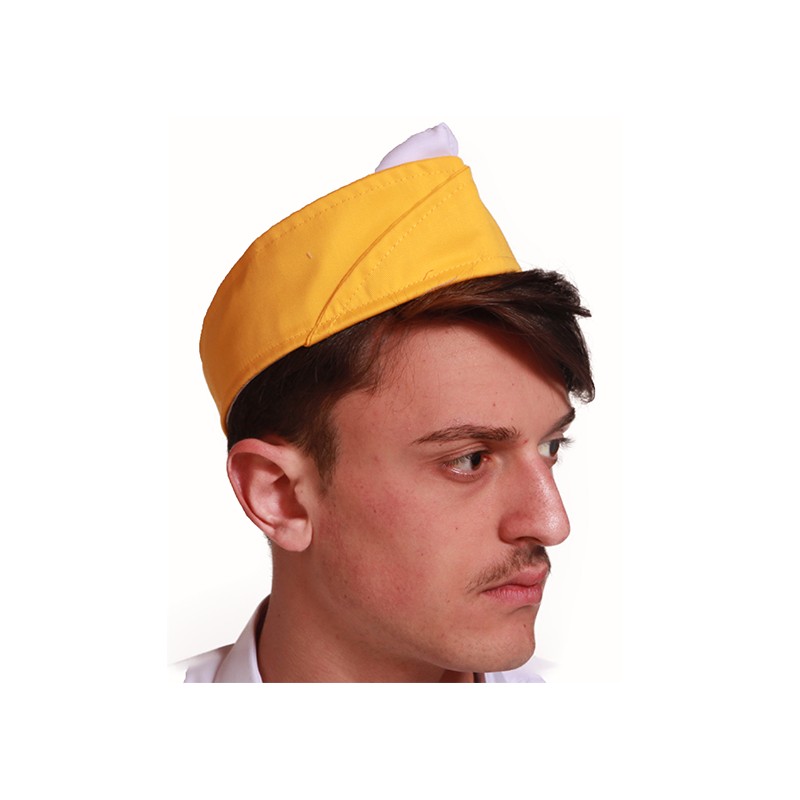 Cappello da chef in cotone con visiera regolabile. Personalizzabile con il tuo logo