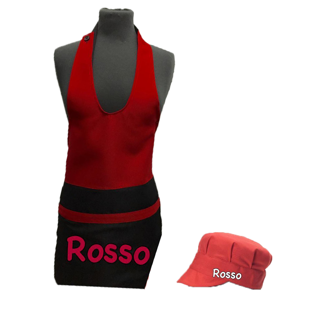 Grembiule Paragilet con Cappello per Bar. Personalizzabile con il tuo logo