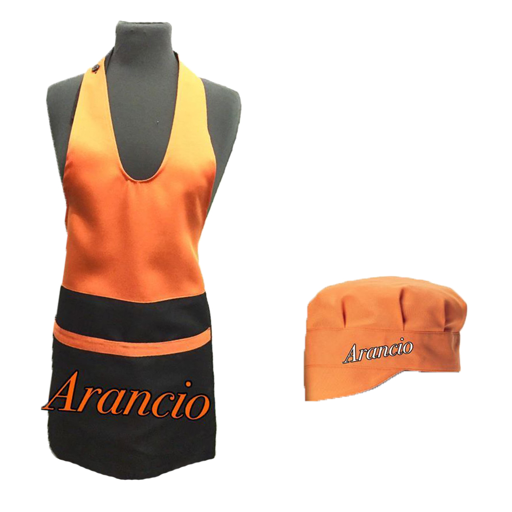 Grembiule Paragilet con Cappello per Bar. Personalizzabile con il tuo logo