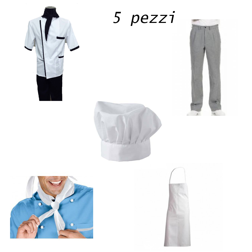 Completo Sushiman giacca pantalaccio scollino e cappello Personalizzabile con il tuo logo