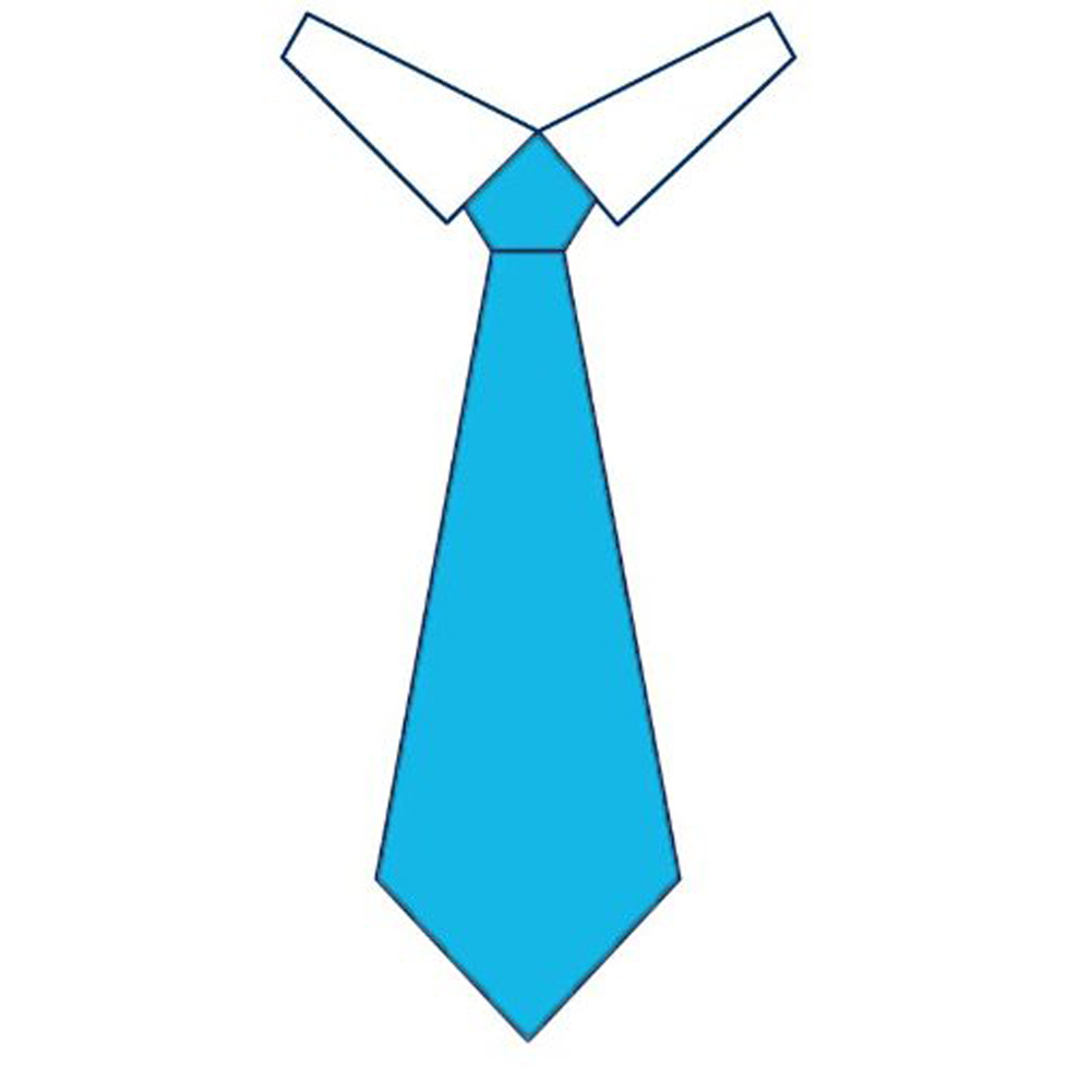 Cravatta da lavoro in vari colori. Personalizzabile con il tuo logo