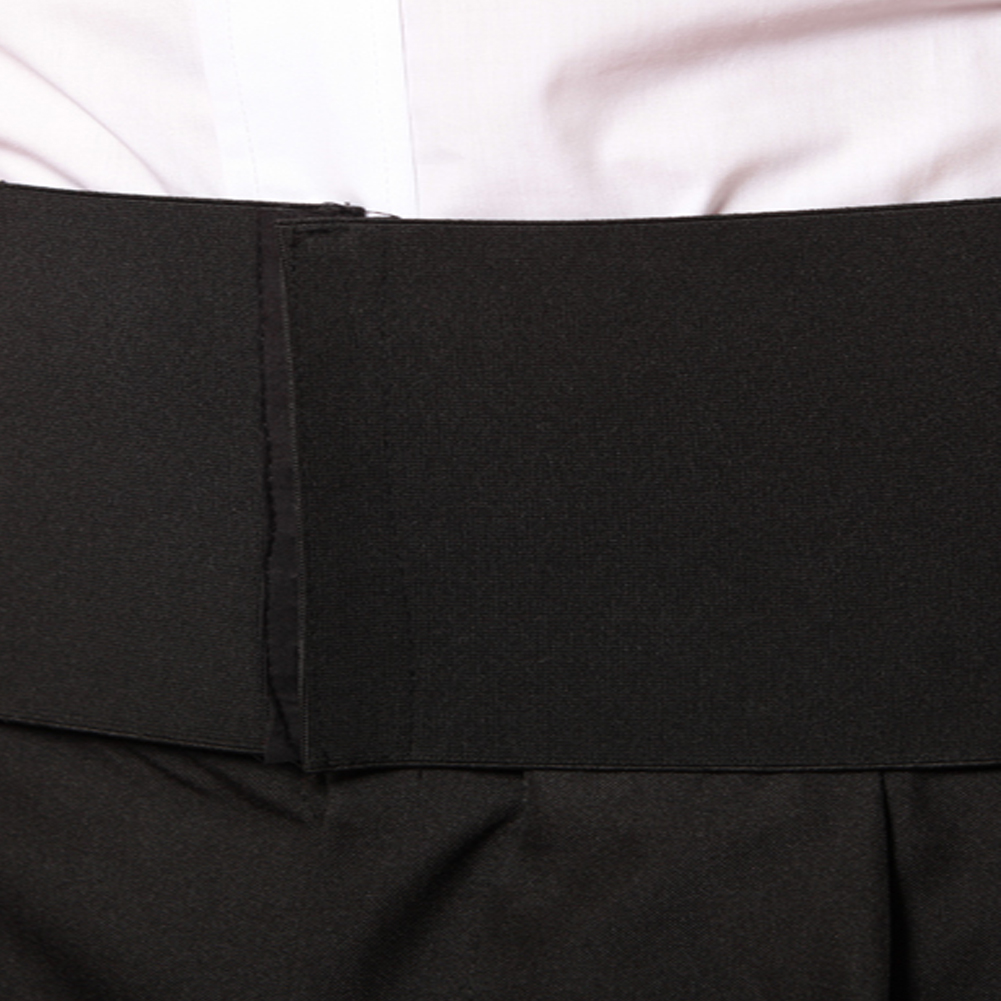 Fascia da cameriere nera con vita elastica alta. Personalizzabile con il tuo logo
