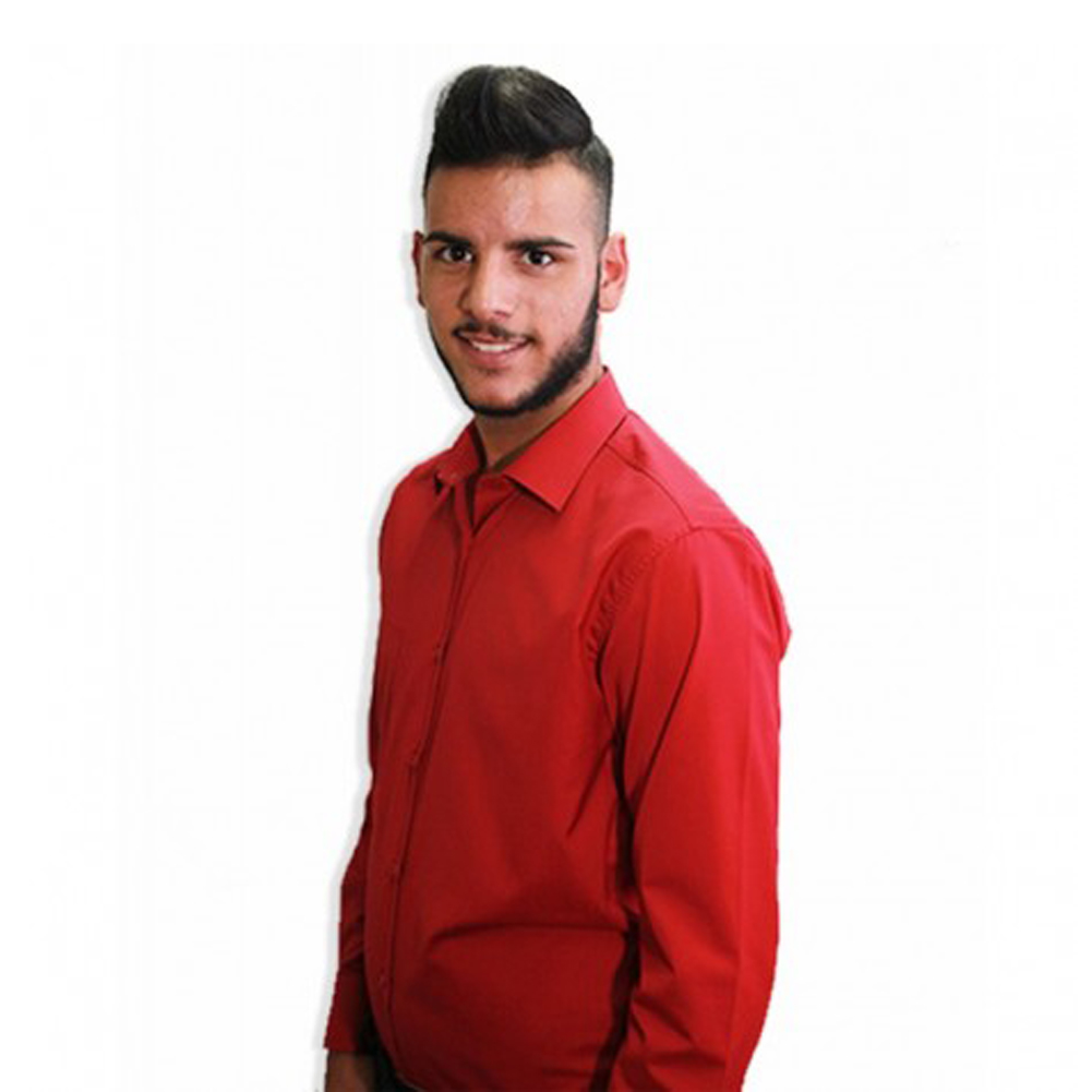 Chemise homme en coton à manches longues. Personnalisable avec votre logo