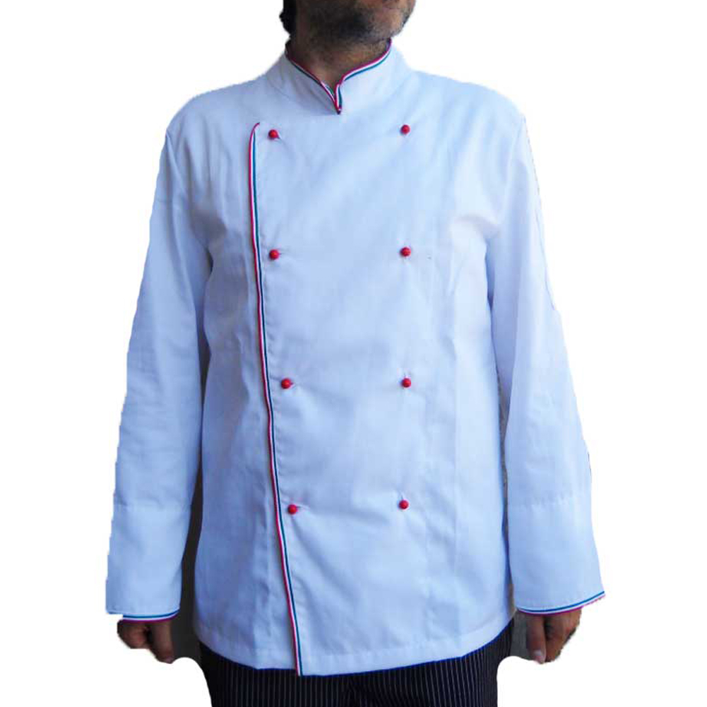 Kit completo da chef giacca pantalaccio e cappello. Personalizzabile con il tuo logo
