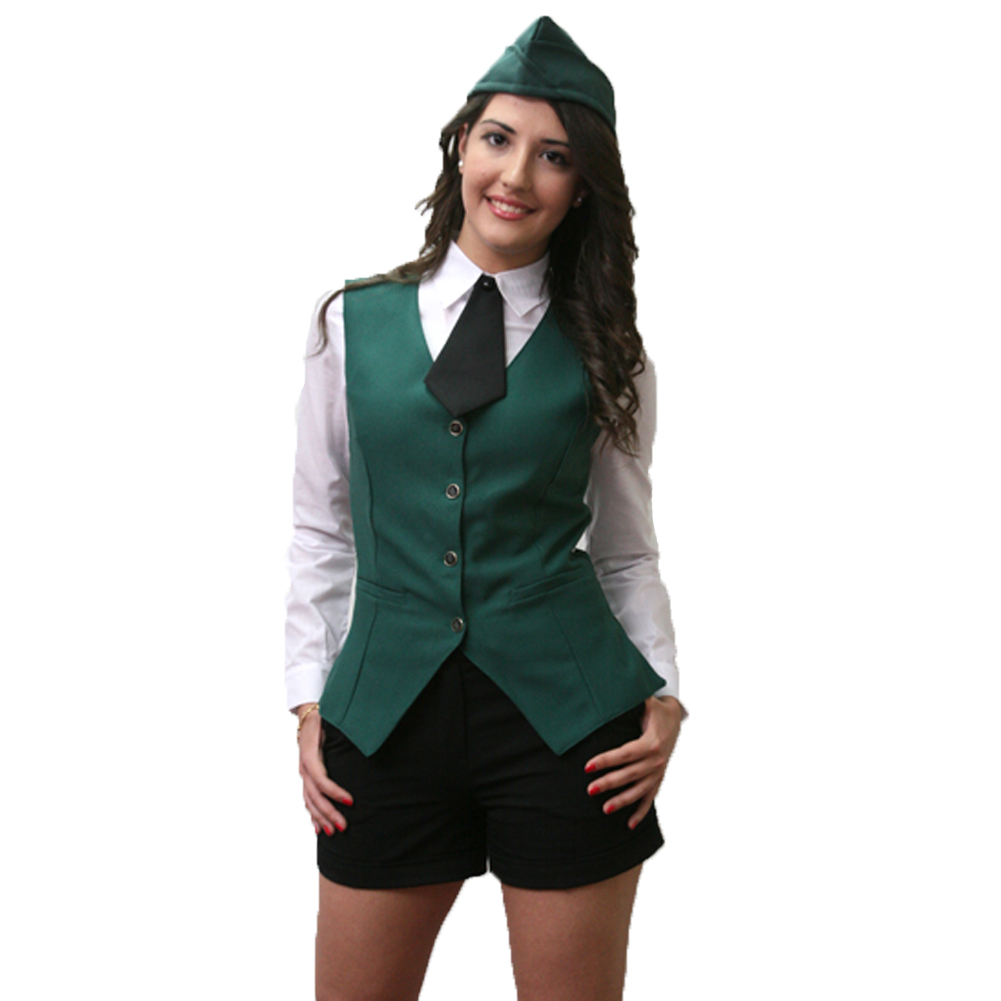 Gilet donna da lavoro gessato. Personalizzabile con il tuo logo