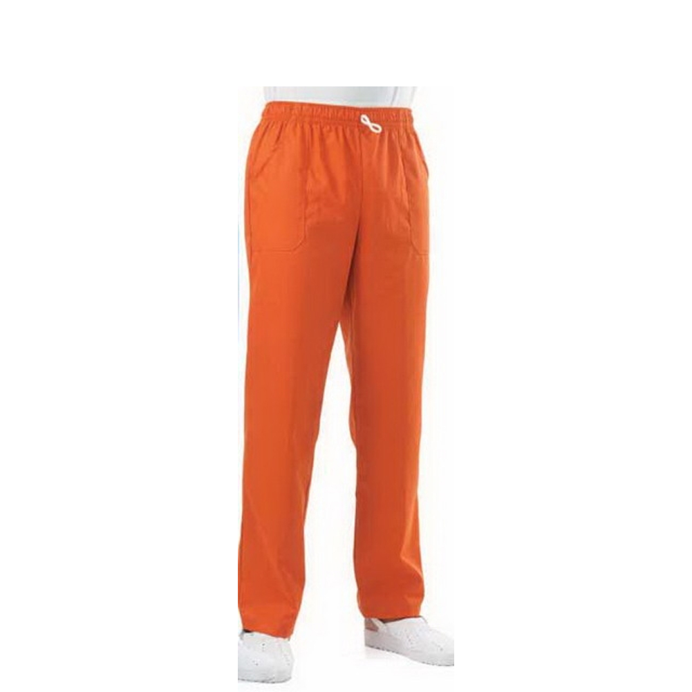 Pantalaccio da cucina in cotone arancione. Personalizzabile con il tuo logo