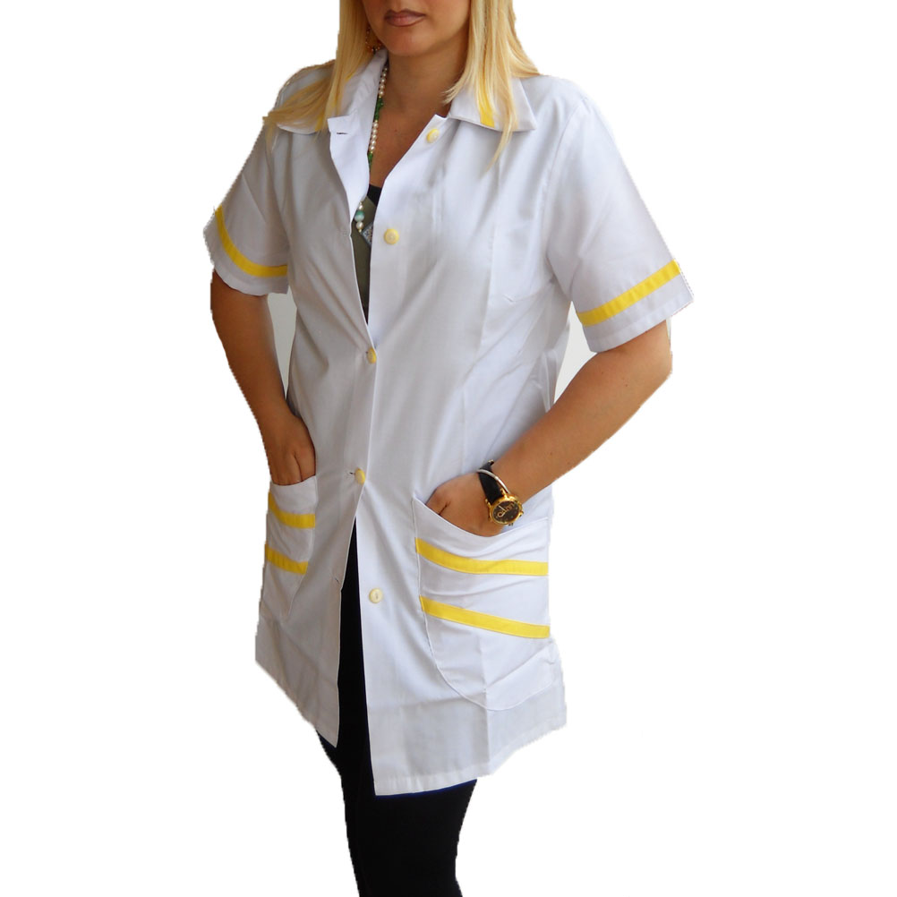 Camice bianco da donna in cotone leggero. Personalizzabile con il tuo logo