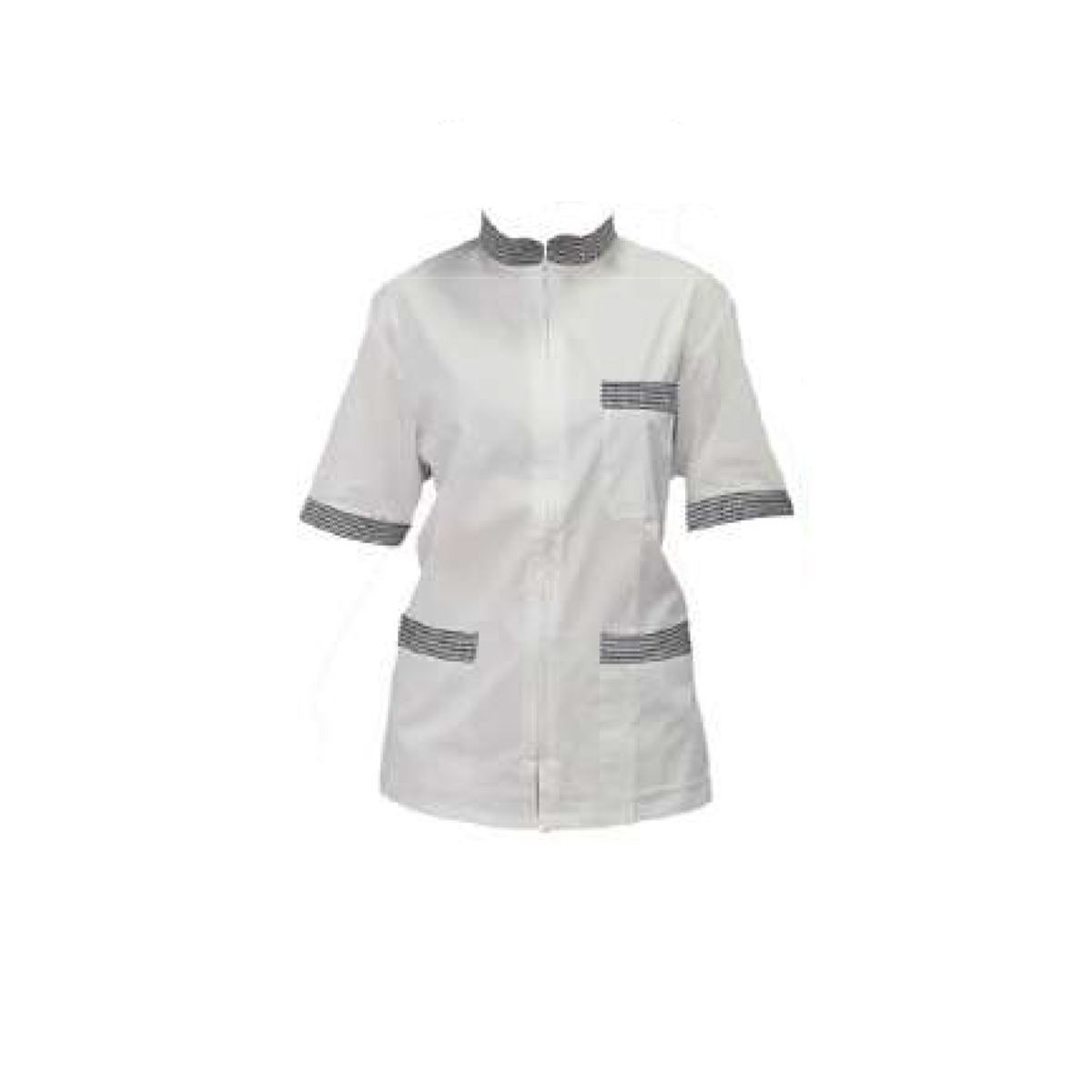 Casacca Chef Donna con Zip e Mezze Maniche. Personalizzabile con il tuo Logo