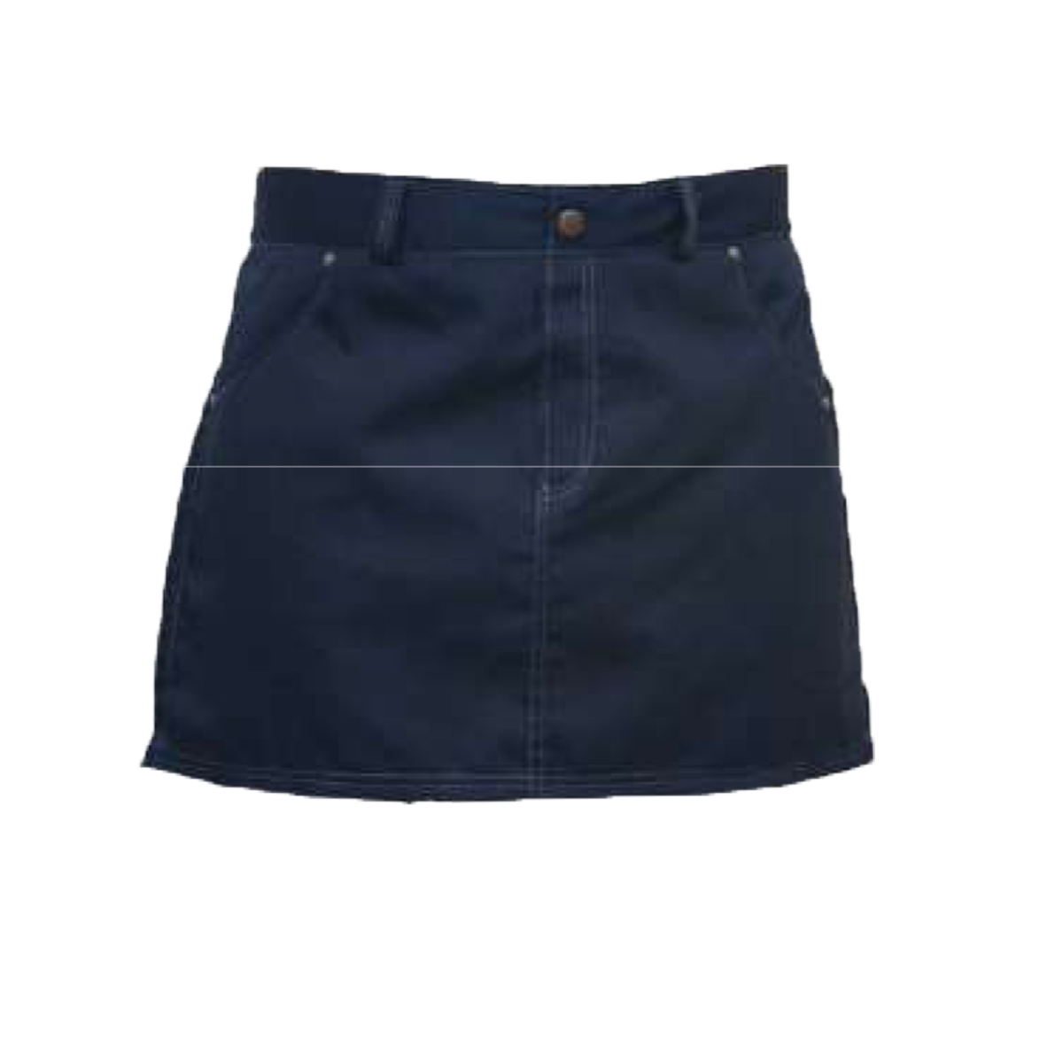 Grembiule da lavoro in jeans corto per barman. Personalizzabile con il tuo logo