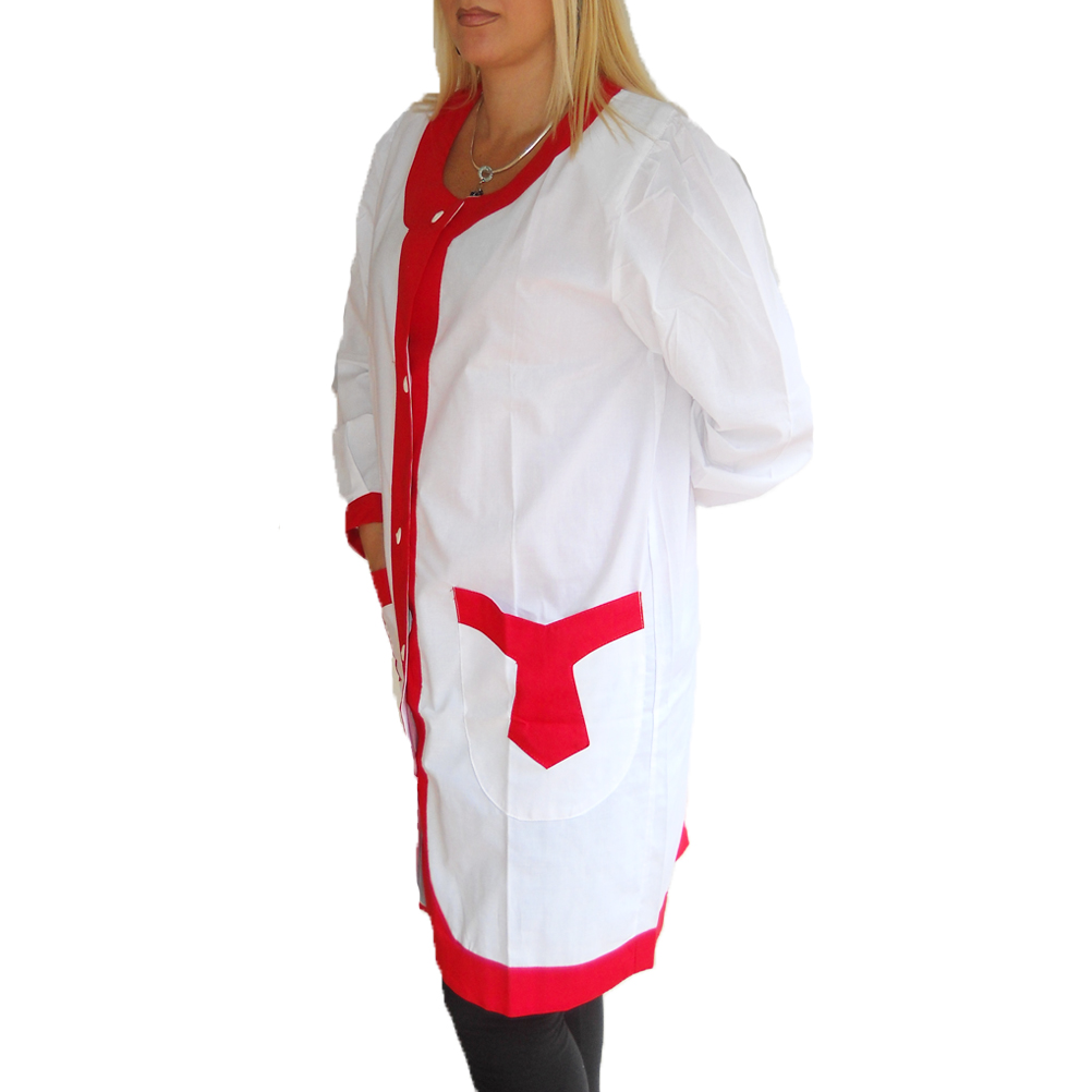 Camice grembiule da donna. Personalizzabile con il tuo logo