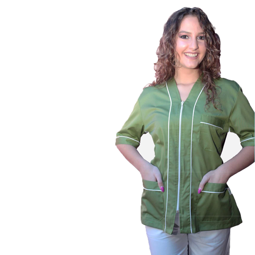 Camice da donna con zip. Personalizzabile con il tuo logo