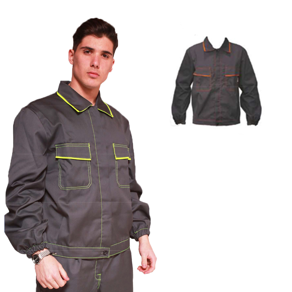 Giubbino multitasche per operaio. Personalizzabile con il tuo logo