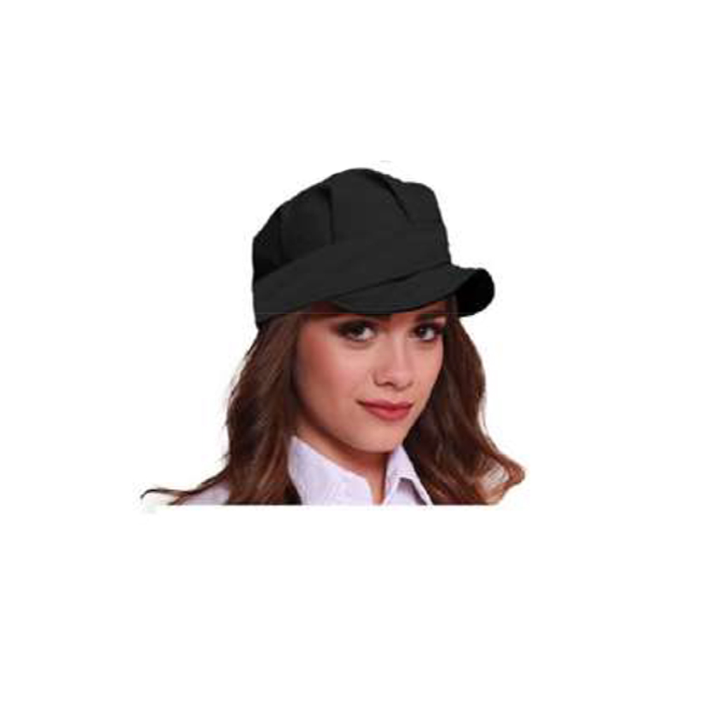 Berretto da lavoro per donna chef. Personalizzabile con il tuo logo