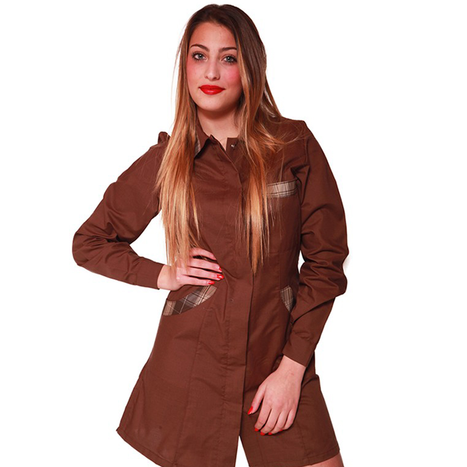 Camice da donna a manica lunga. Personalizzabile con il tuo logo