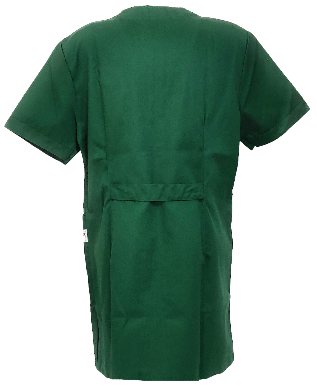 Camice da donna verde con zip. Personalizzabile con il tuo logo