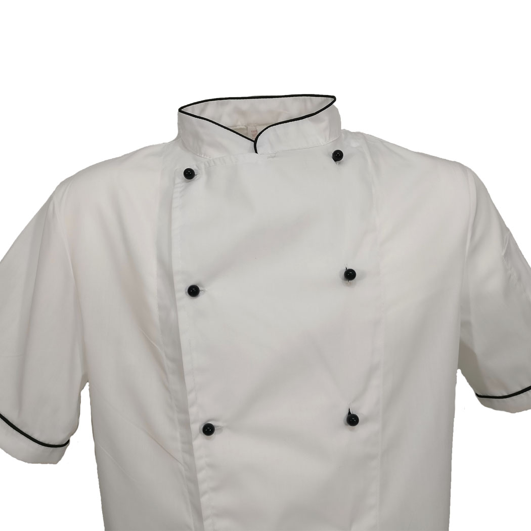 Giacca da chef estiva con mezze maniche. Personalizzabile con il tuo logo