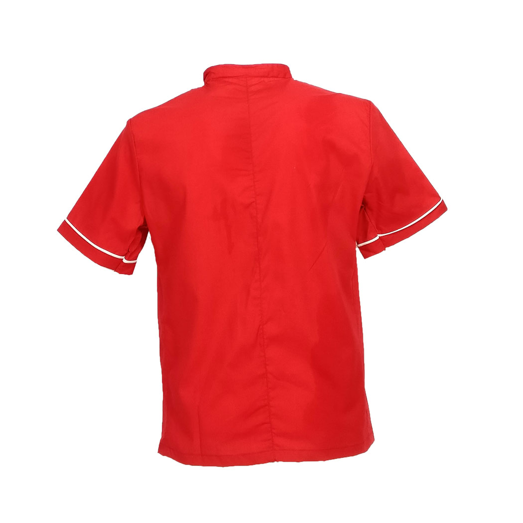 Veste de chef d\'été à demi manches. Personnalisable avec votre logo