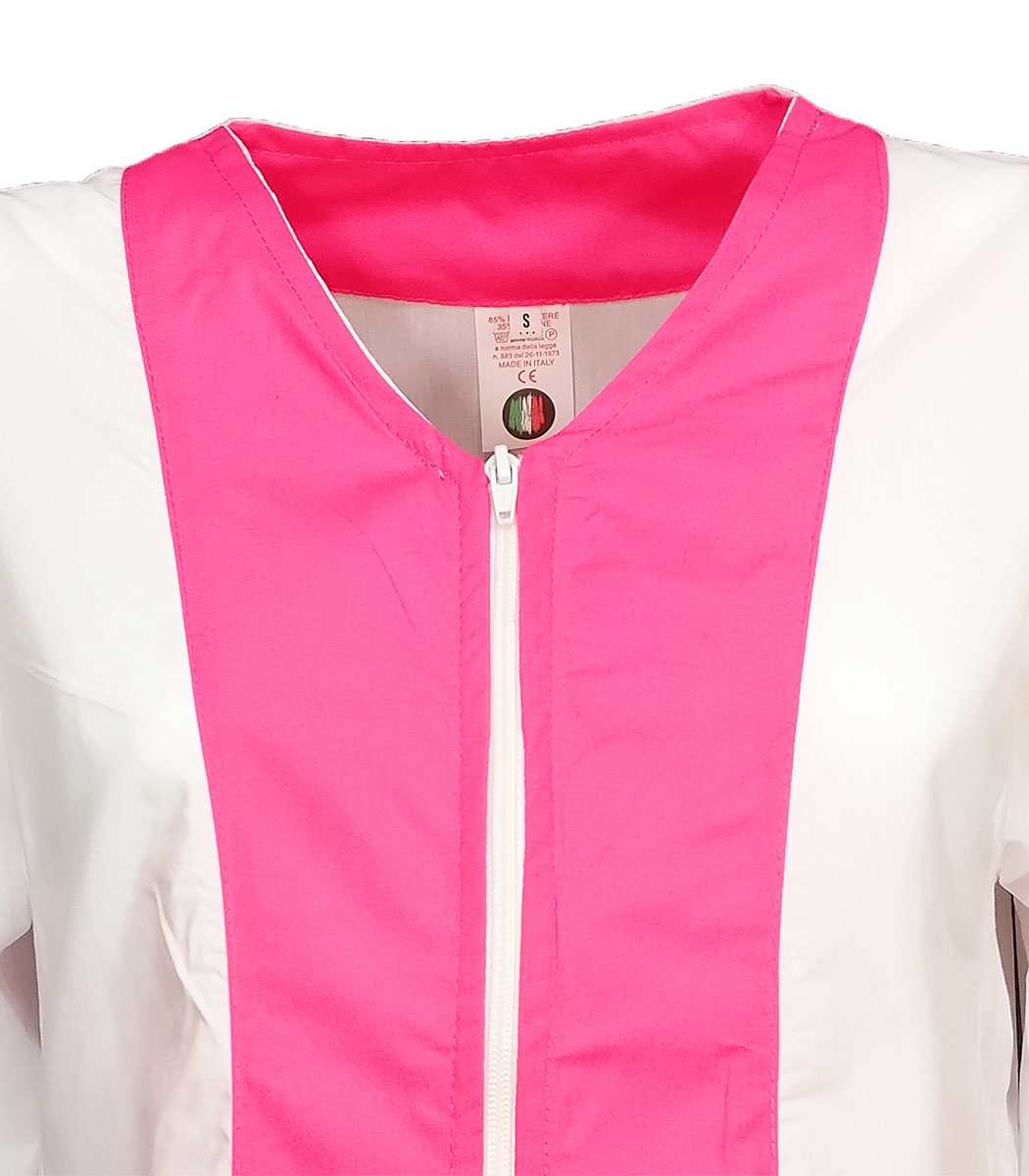 Camice da donna con petto colorato. Personalizzabile con il tuo logo