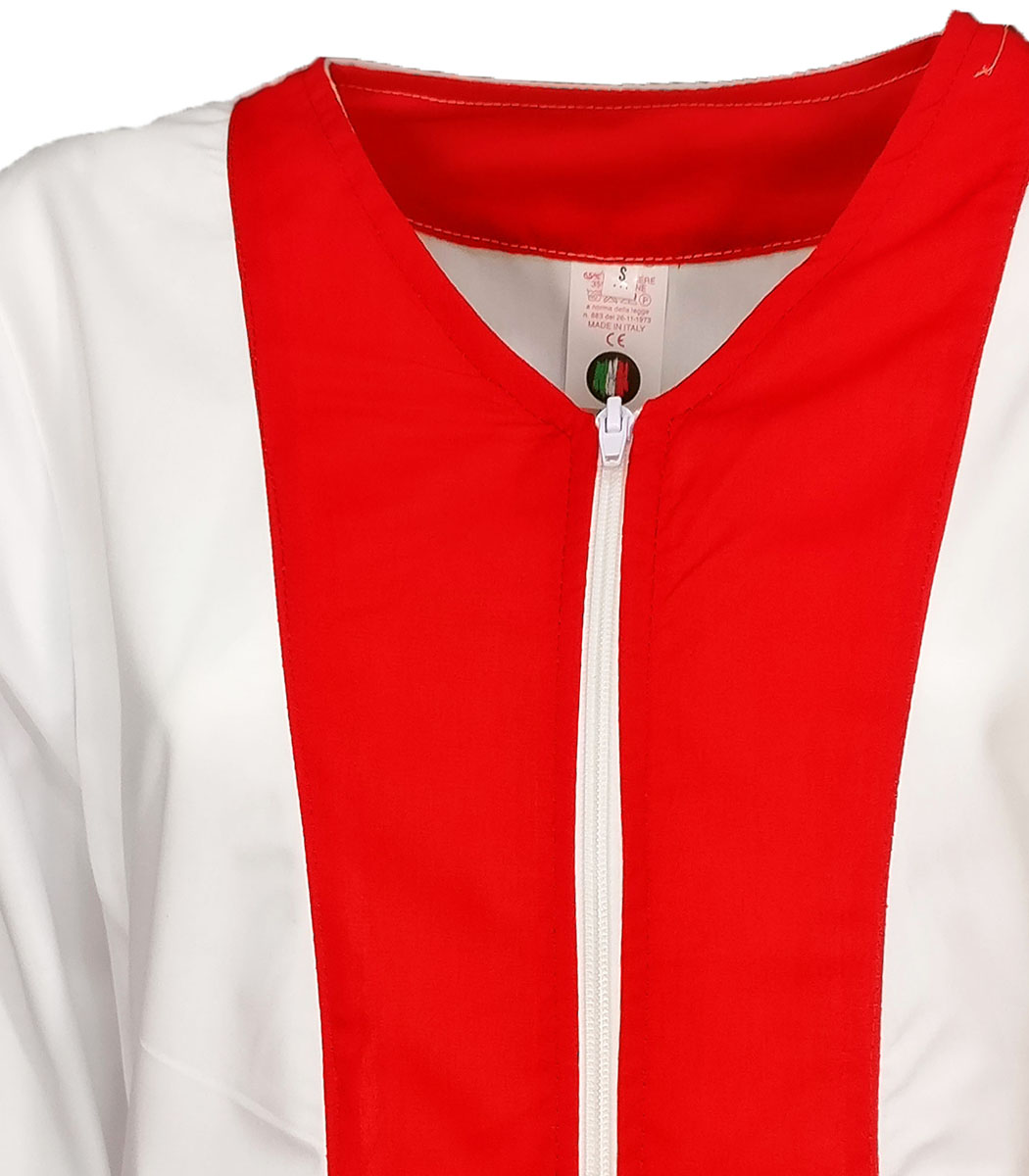 Camice da donna con petto colorato. Personalizzabile con il tuo logo