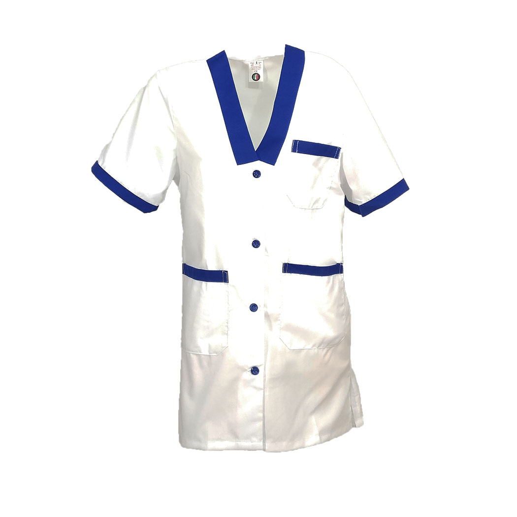 Camice da donna bianco in cotone. Personalizzabile con il tuo logo