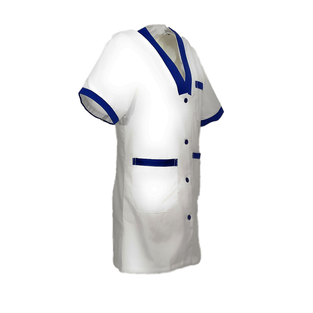 Camice da donna bianco in cotone. Personalizzabile con il tuo logo