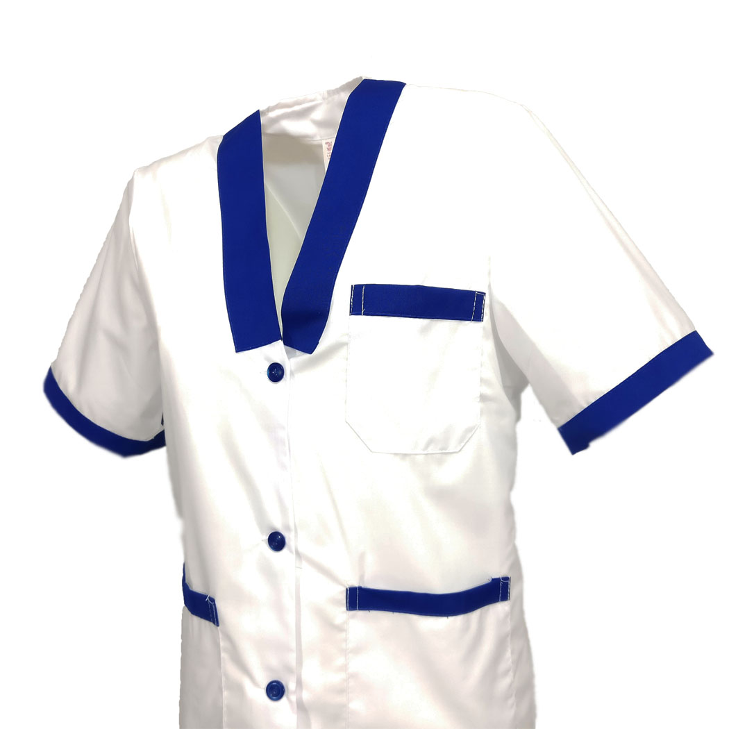 Camice da donna bianco in cotone. Personalizzabile con il tuo logo