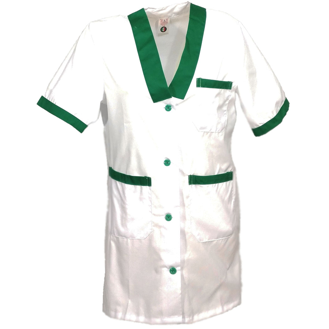 Camice da donna bianco in cotone. Personalizzabile con il tuo logo