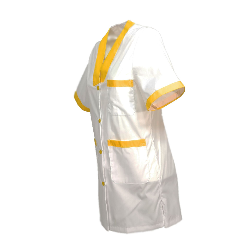 Camice da donna bianco in cotone. Personalizzabile con il tuo logo