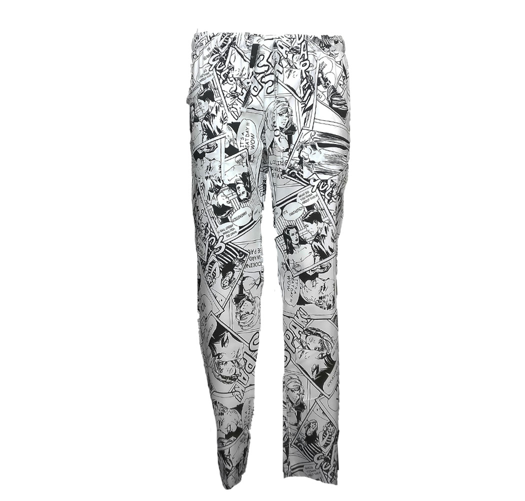 Pantalaccio da lavoro a fumetti unisex. Personalizzabile con il tuo logo
