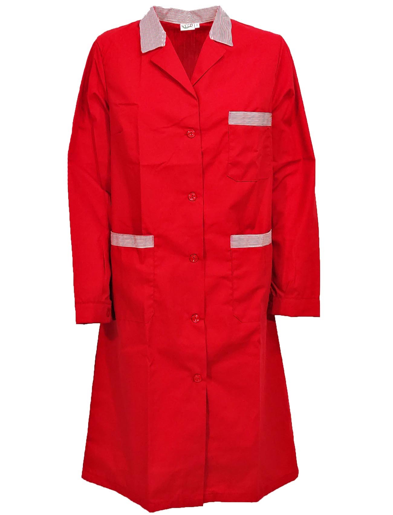 Camice da donna bicolore per pulizie. Personalizzabile con il tuo logo