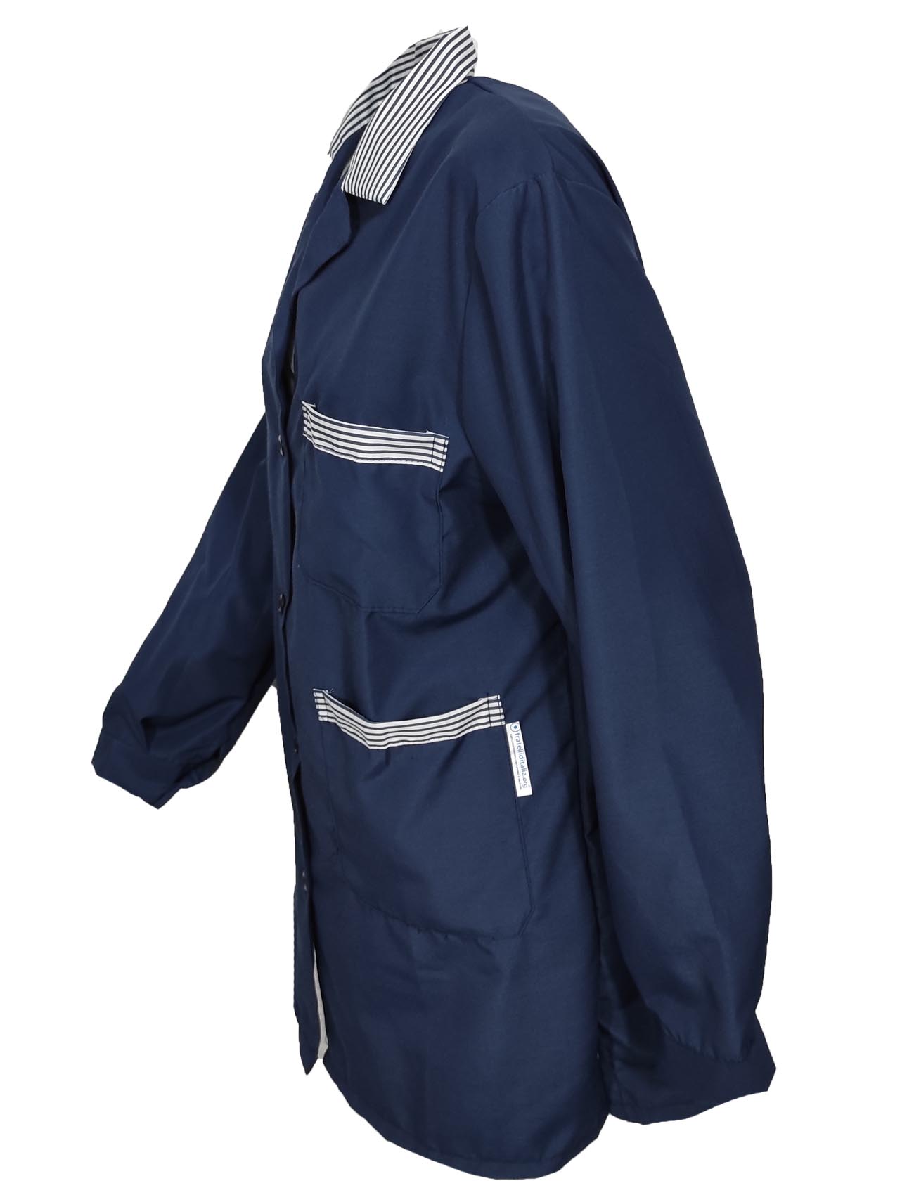 Camice da donna colletto e tasche a rigo. Personalizzabile con il tuo logo