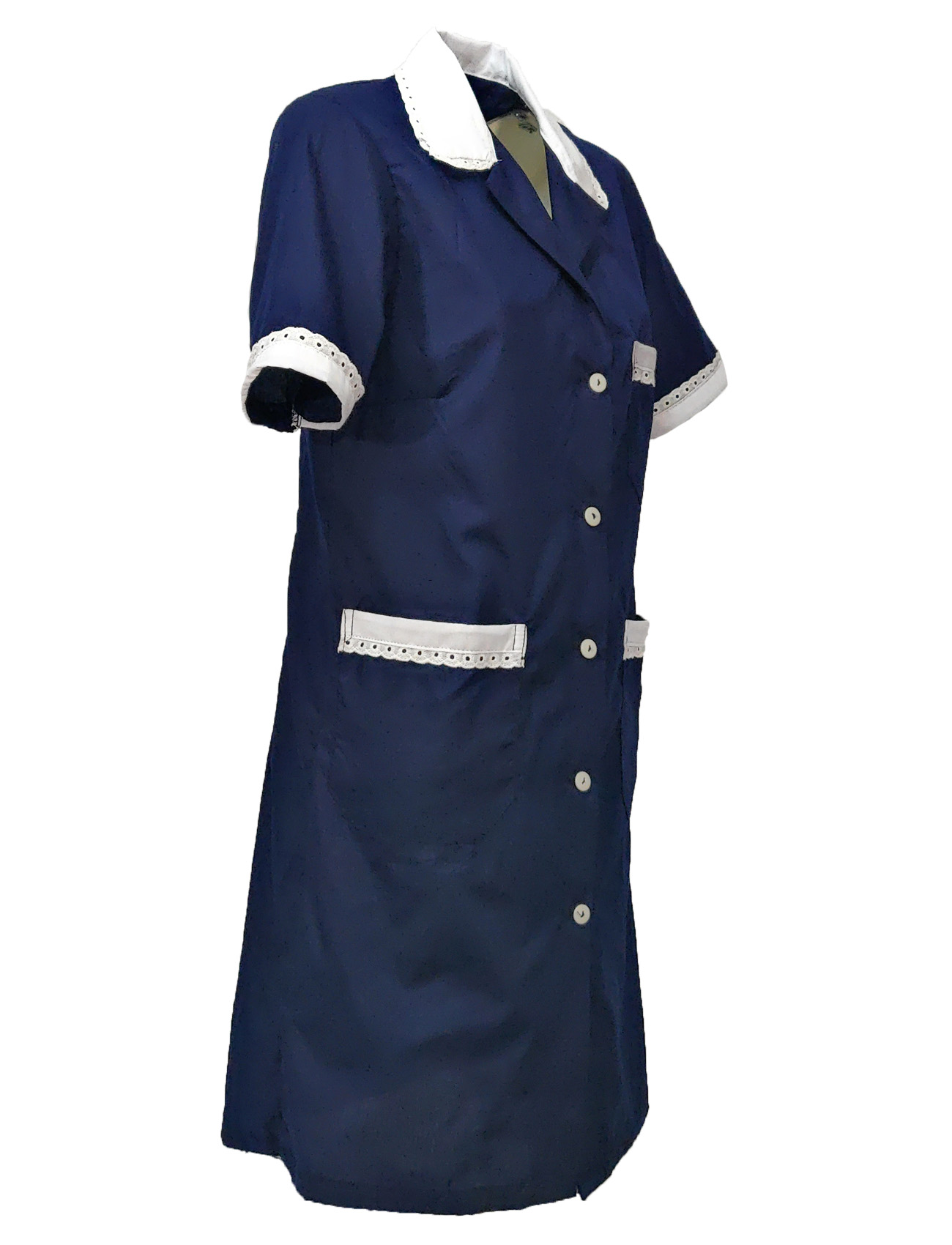 Camice grembiule da donna con mezze maniche. Personalizzabile con il tuo logo