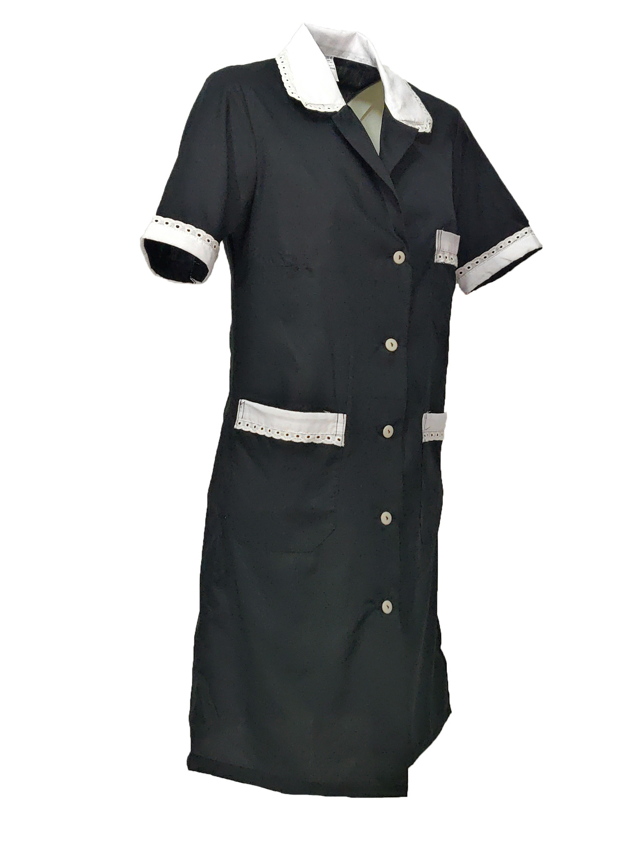 Camice grembiule da donna con mezze maniche. Personalizzabile con il tuo logo