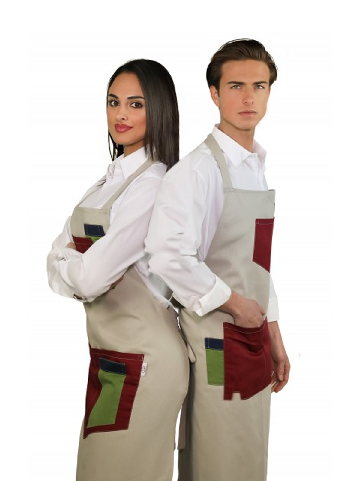 Grembiule da bar tricolore. Personalizzabile con il tuo logo