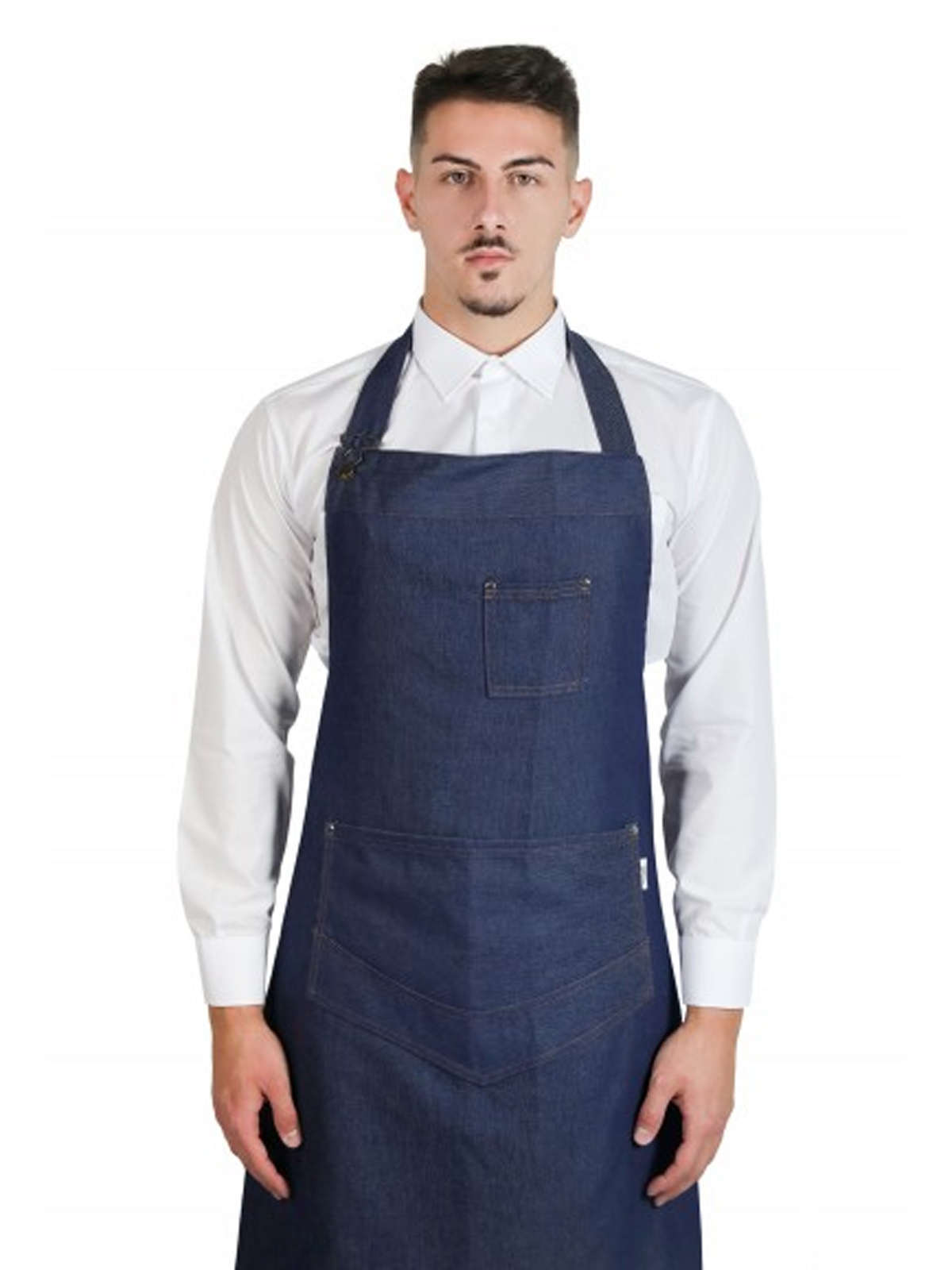 Grembiule professionale in jeans. Personalizzabile con il tuo logo