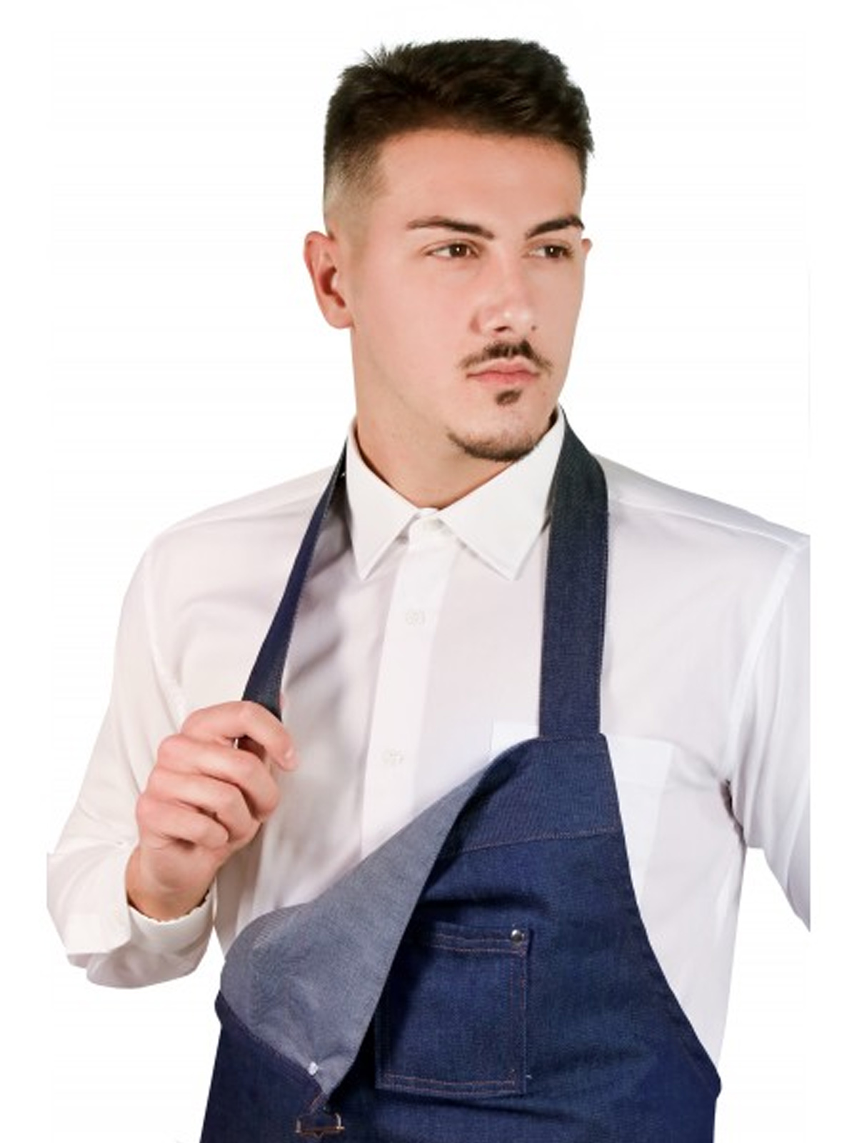 Grembiule professionale in jeans. Personalizzabile con il tuo logo