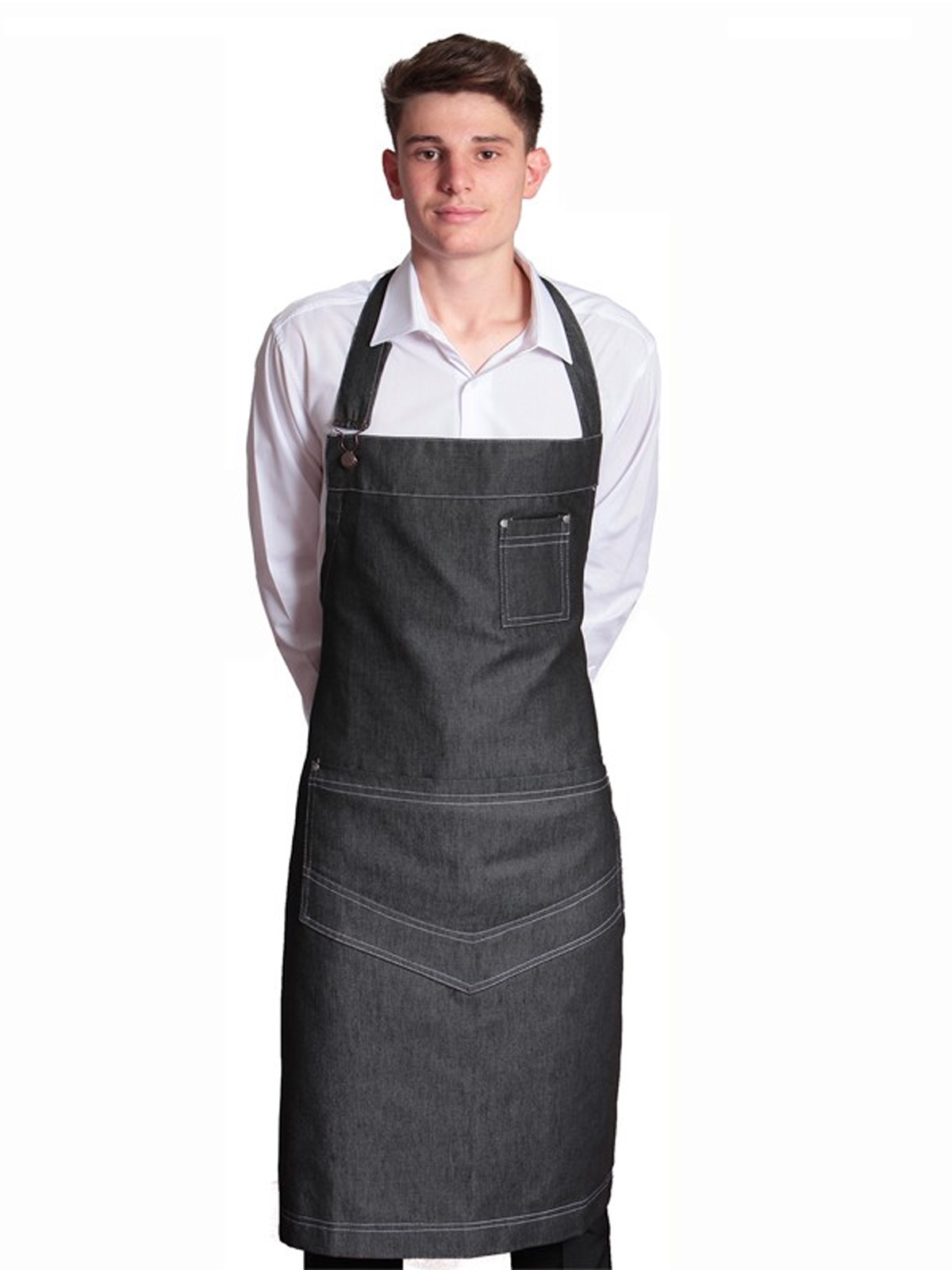 Grembiule professionale in jeans. Personalizzabile con il tuo logo