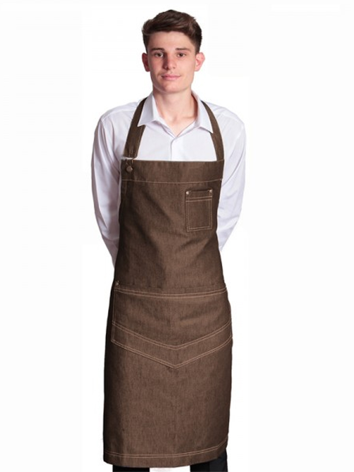 Grembiule professionale in jeans. Personalizzabile con il tuo logo