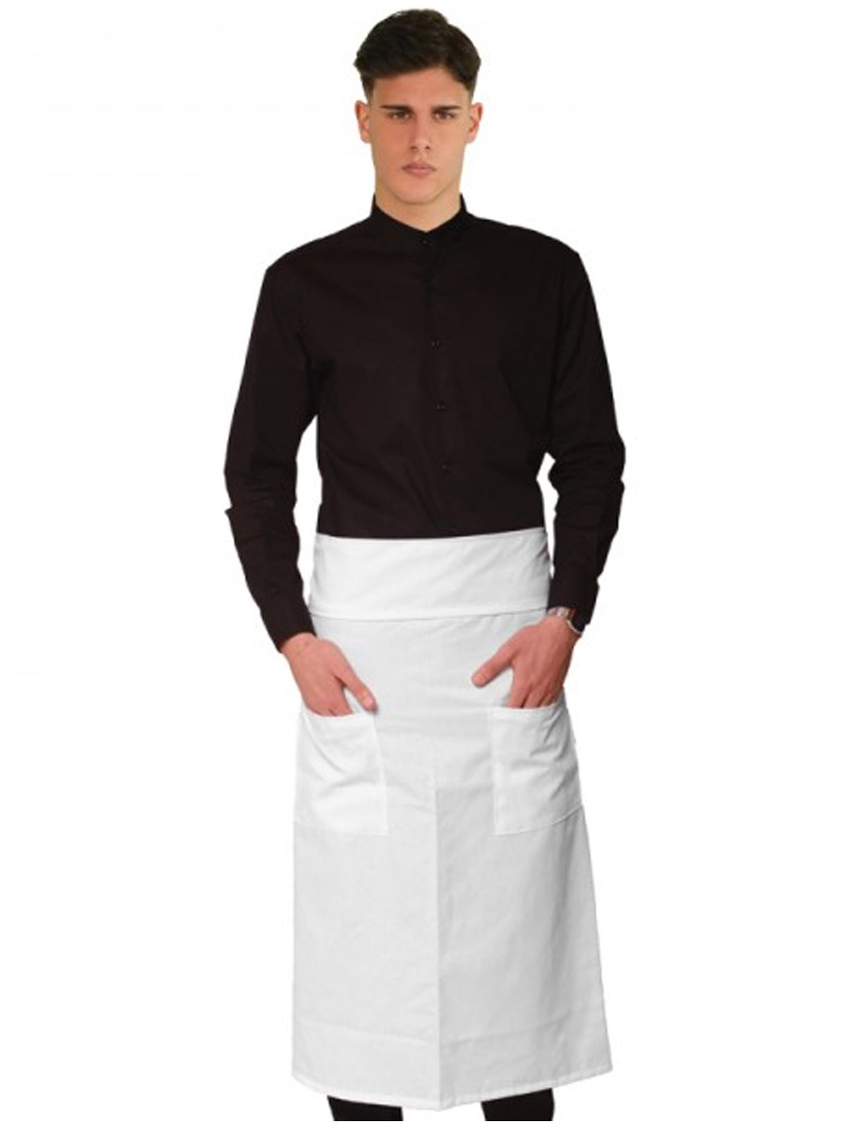 Grembiule bistrot modello policotone. Personalizzabile con il tuo logo
