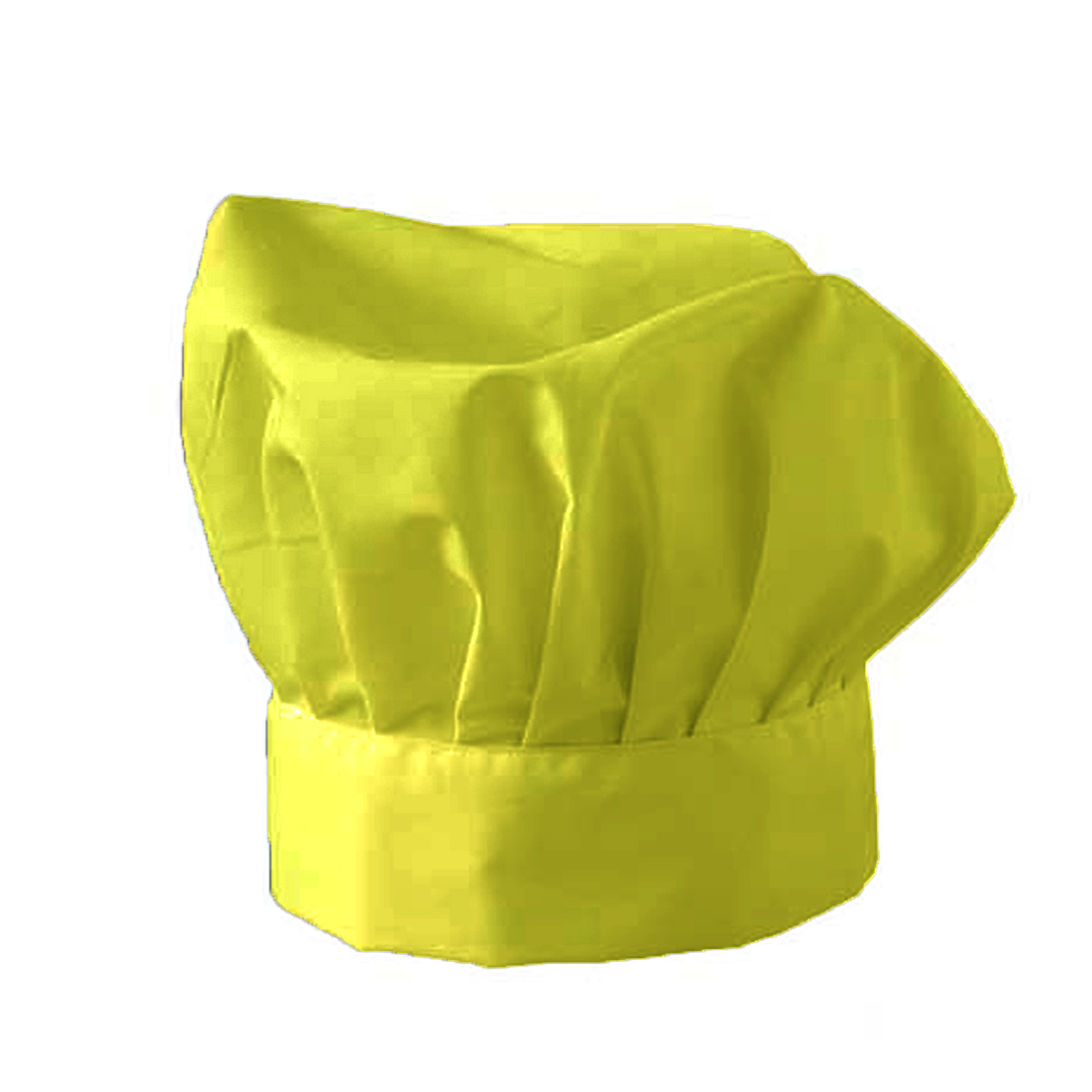 Cappello cuoco chef bianco o giallo in cotone. Personalizzabile con il tuo logo