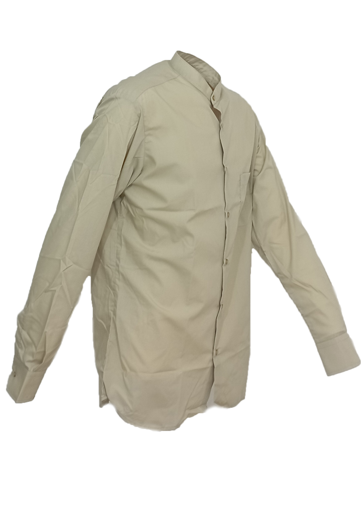 Camicia Uomo Cotone Collo Coreana Casual Slim Fit Manica Lunga lavoro coreano. Personalizzabile con il tuo logo
