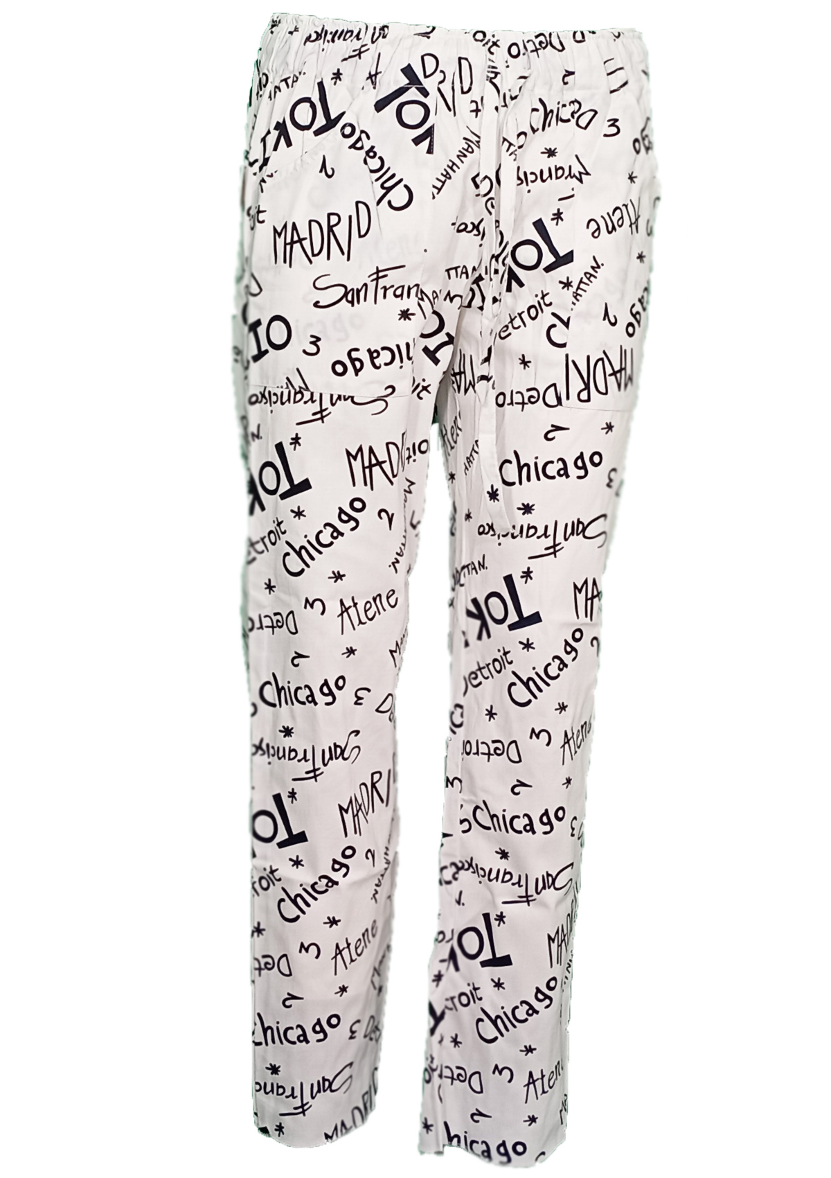 Pantalaccio da cuoco unisex in pop art. Personalizzabile con il tuo logo