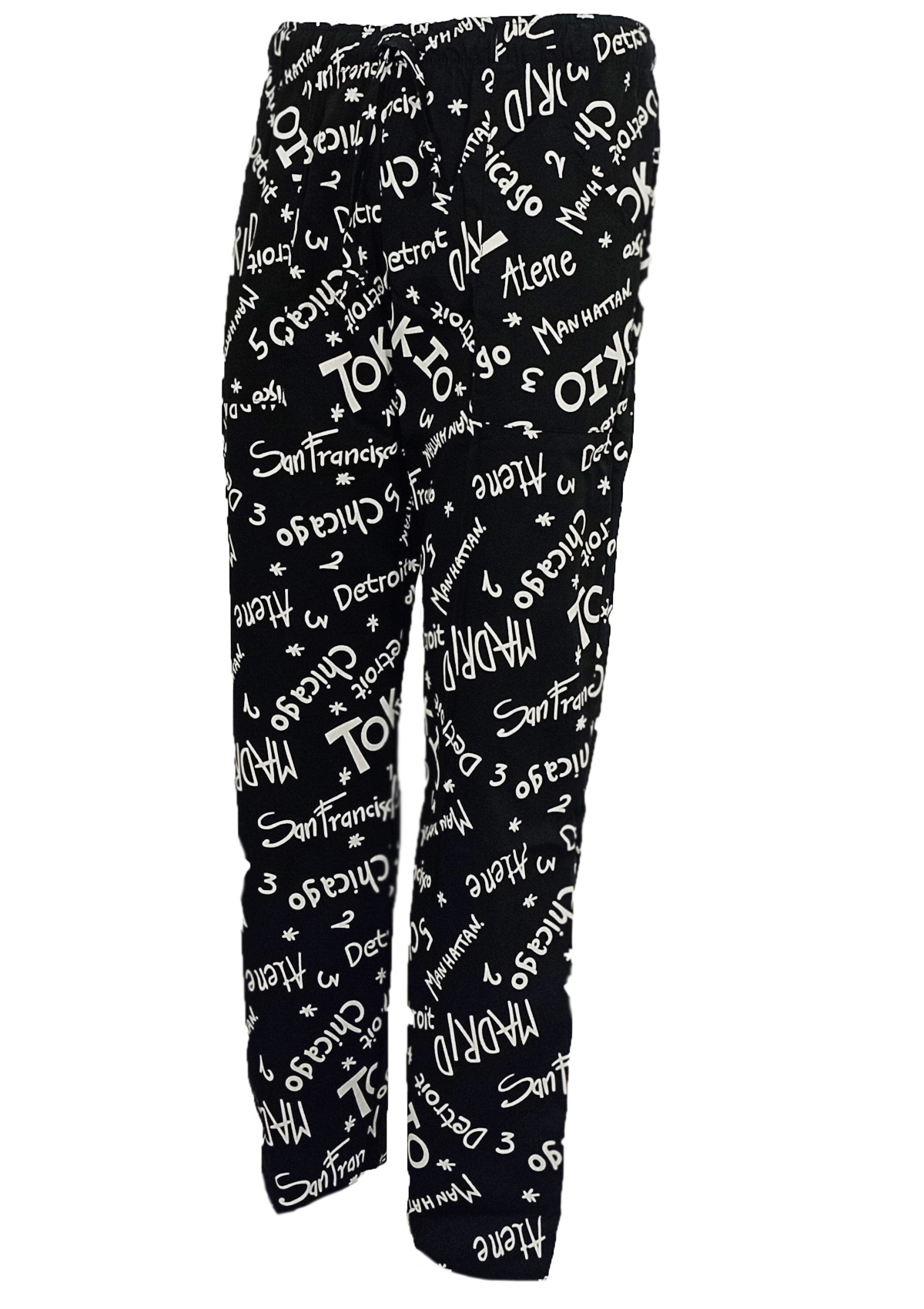 Pantalaccio da cuoco unisex in pop art. Personalizzabile con il tuo logo