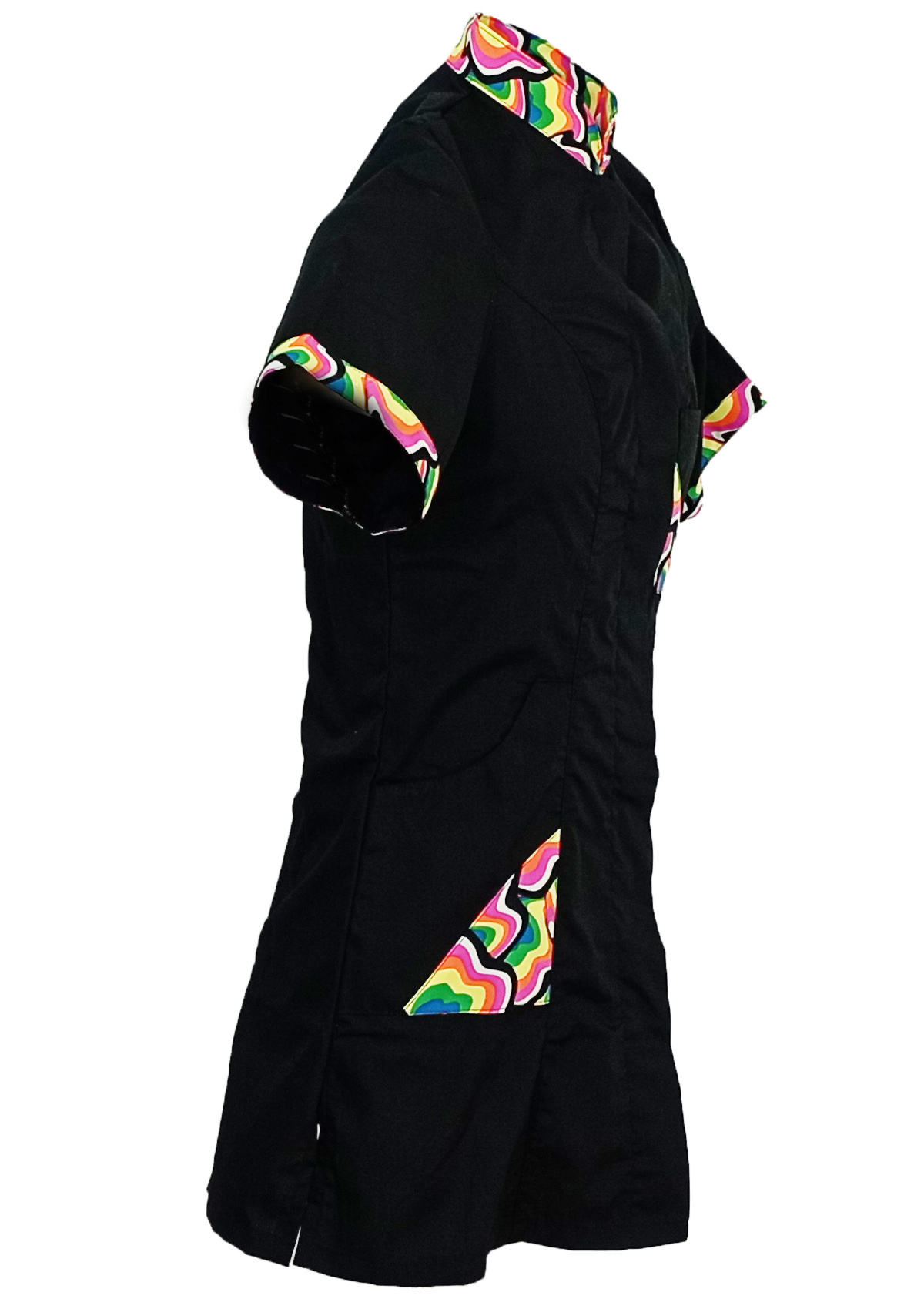 Robe colorée pour esthéticienne nail artist. Personnalisable avec votre logo