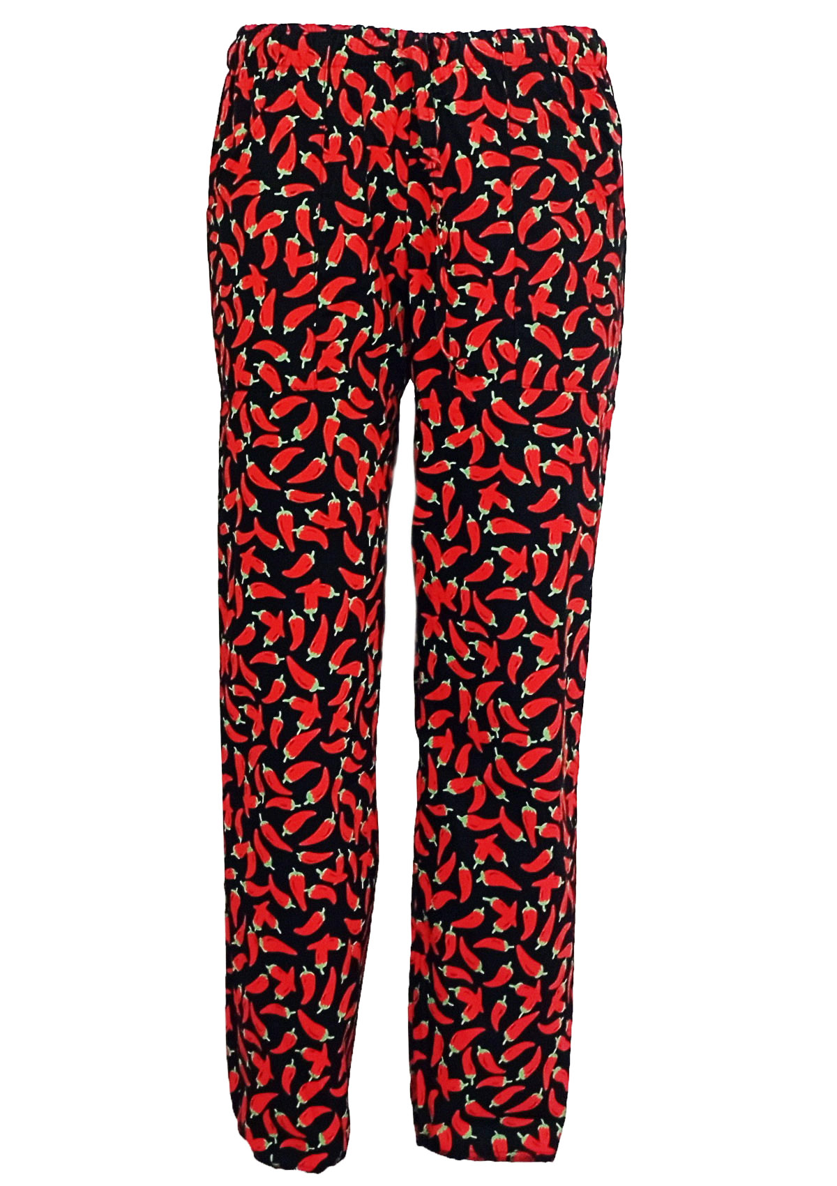 Pantaloni chef fantasia peperoncino unisex. Personalizzabile con il tuo logo